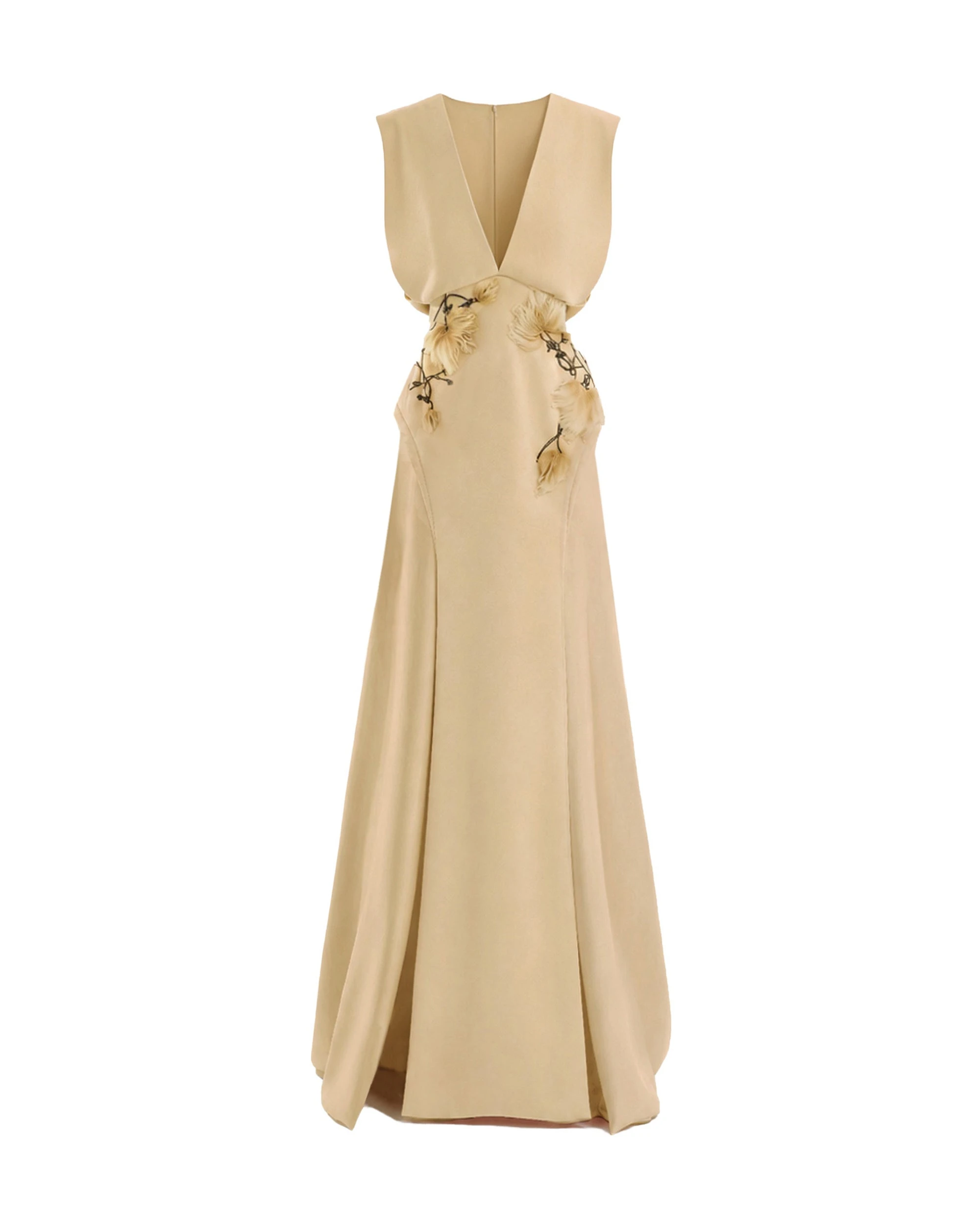 Gemy Maalouf V-Neck Beaded Dress Gemy Maalouf V-Neck Beaded Dress