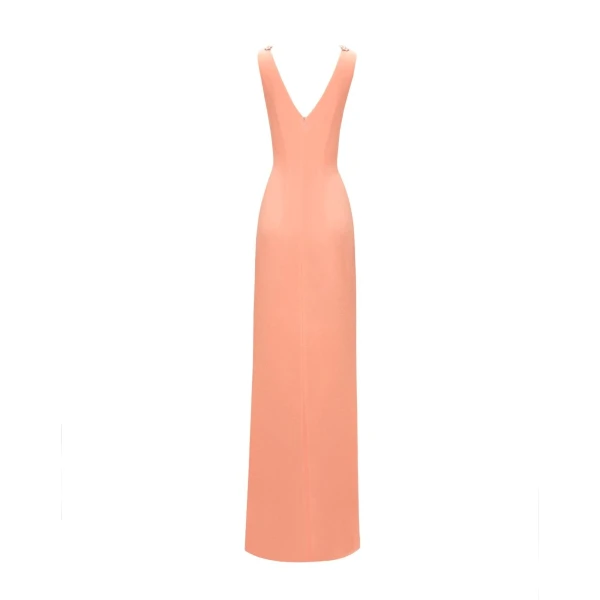 Gemy Maalouf V-Neckline Beaded Dress, view 5