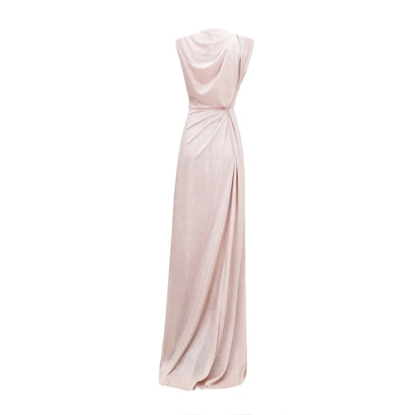 Gemy Maalouf V-neckline Dress With Waist Drapings, view 5