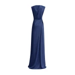 Gemy Maalouf V-neckline Dress With Waist Drapings Gemy Maalouf V-neckline Dress With Waist Drapings