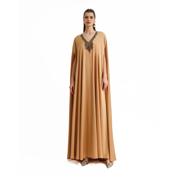 Gemy Maalouf V-neckline Kaftan, view 2
