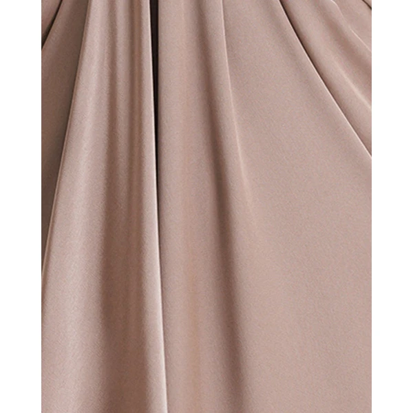 Gemy Maalouf V-neckline Taupe Dress, view 4