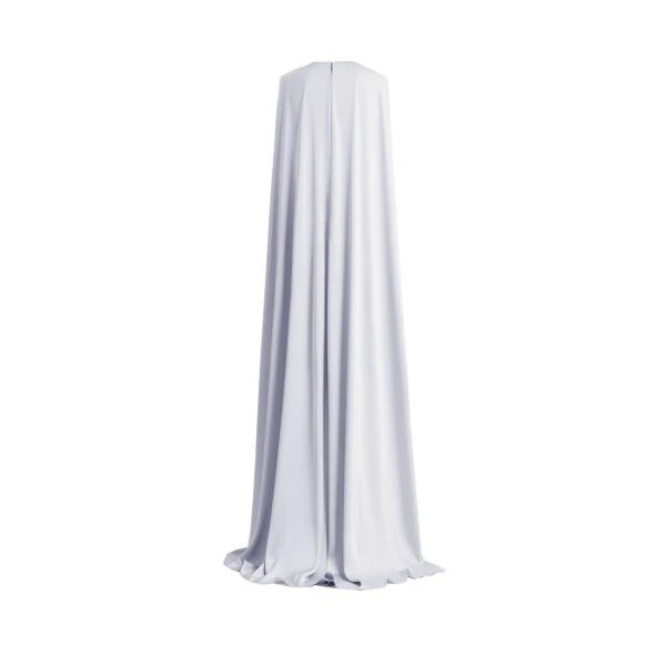 Gemy Maalouf V-neckline With Cape-like Back Dress, view 5