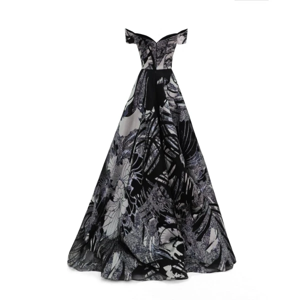 Gemy Maalouf Wide Draped Skirt Gown, view 5