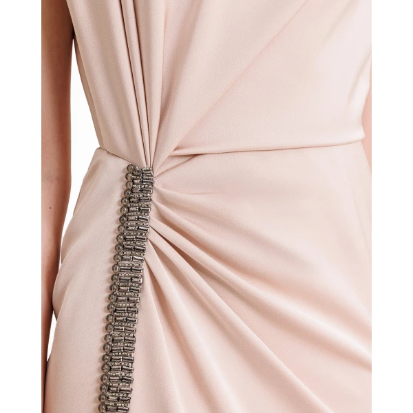 Gemy Maalouf Wide Shoulders Draped Dress, view 4