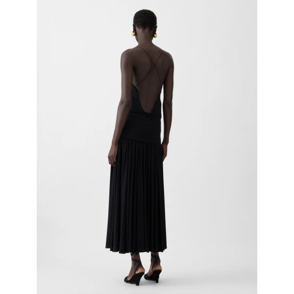 JACQUEMUS The Abiha Dress in Black, view 3