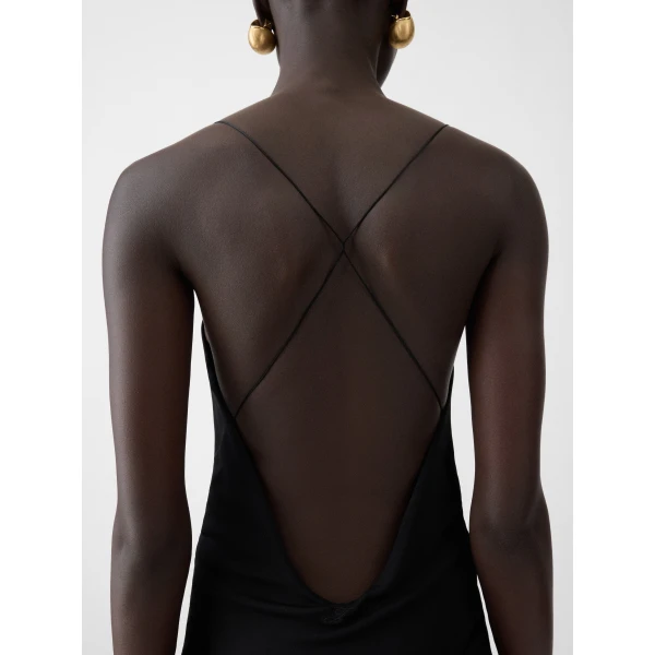 JACQUEMUS The Abiha Dress in Black, view 5
