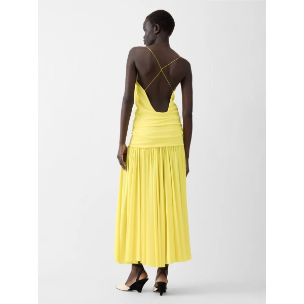 JACQUEMUS The Abiha Dress in Yellow, view 3