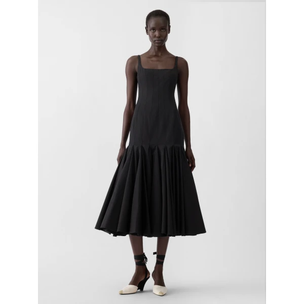 JACQUEMUS The Agave Dress in Black, view 2