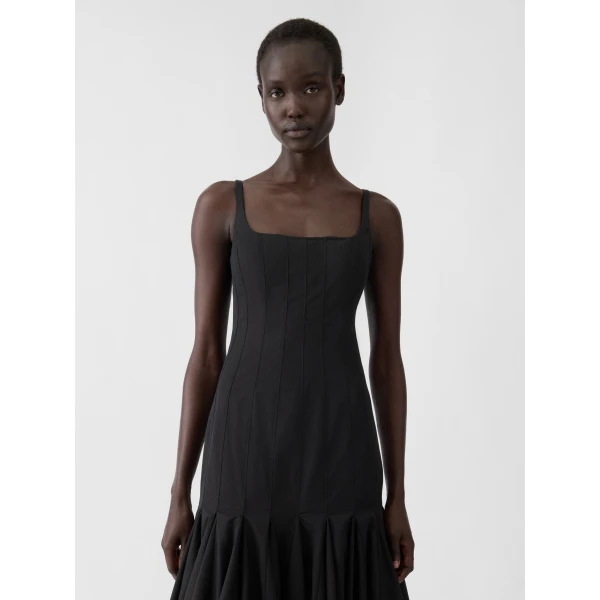 JACQUEMUS The Agave Dress in Black, view 4