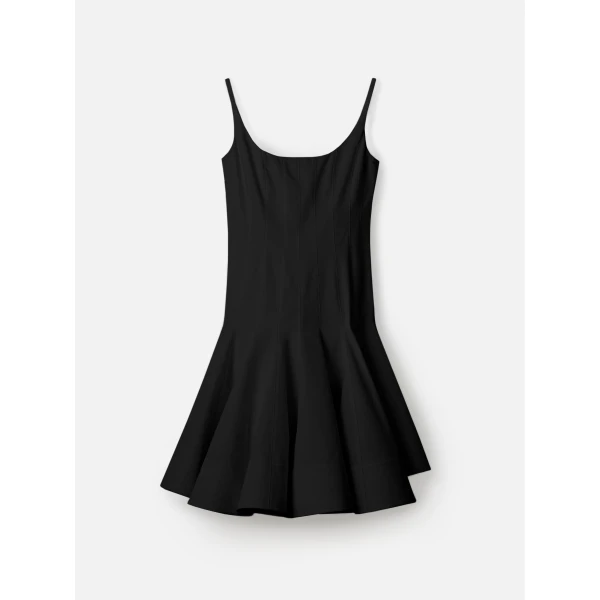 JACQUEMUS The Agave Mini Dress in Black, view 6