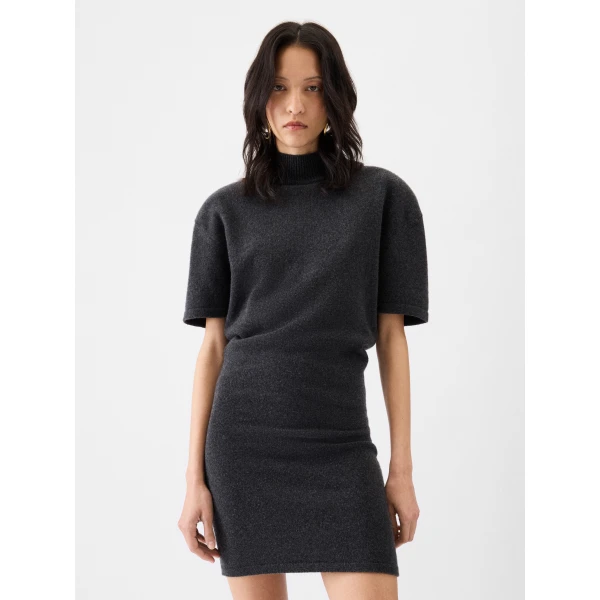 JACQUEMUS The Castagna Knit Dress in Grey, view 4