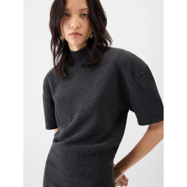 JACQUEMUS The Castagna Knit Dress in Grey, view 5