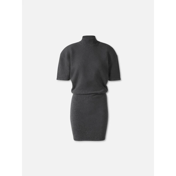 JACQUEMUS The Castagna Knit Dress in Grey, view 6