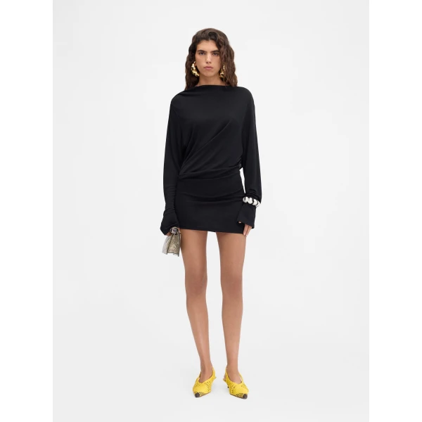 JACQUEMUS The Croisière Dress in Black, view 2