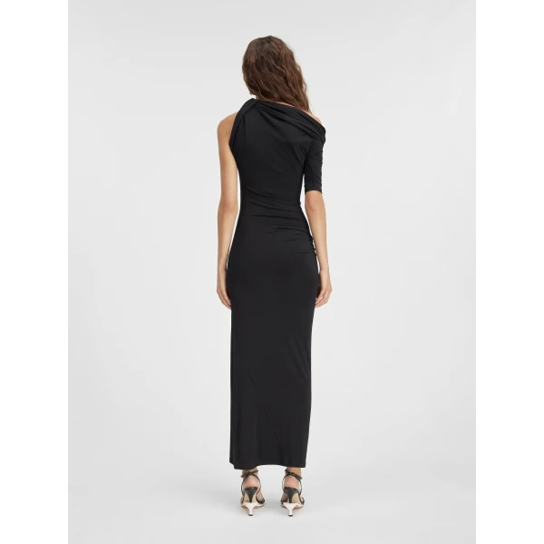 JACQUEMUS The Drapeado Dress in Black, view 4