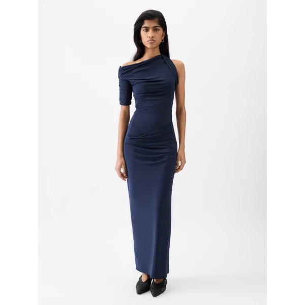JACQUEMUS The Drapeado Dress in Blue, view 2