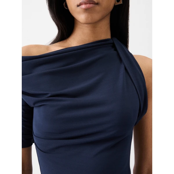 JACQUEMUS The Drapeado Dress in Blue, view 5