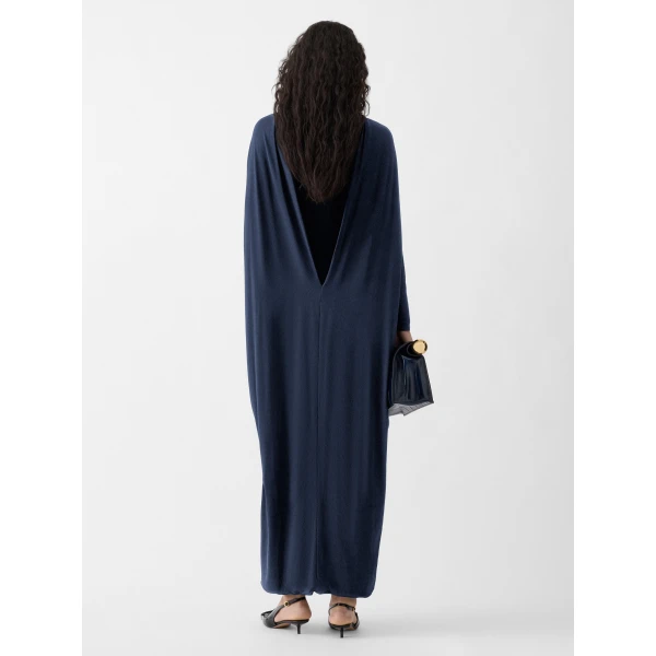 JACQUEMUS The Joya Dress in Dark Navy, view 3