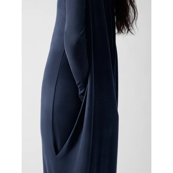 JACQUEMUS The Joya Dress in Dark Navy, view 5