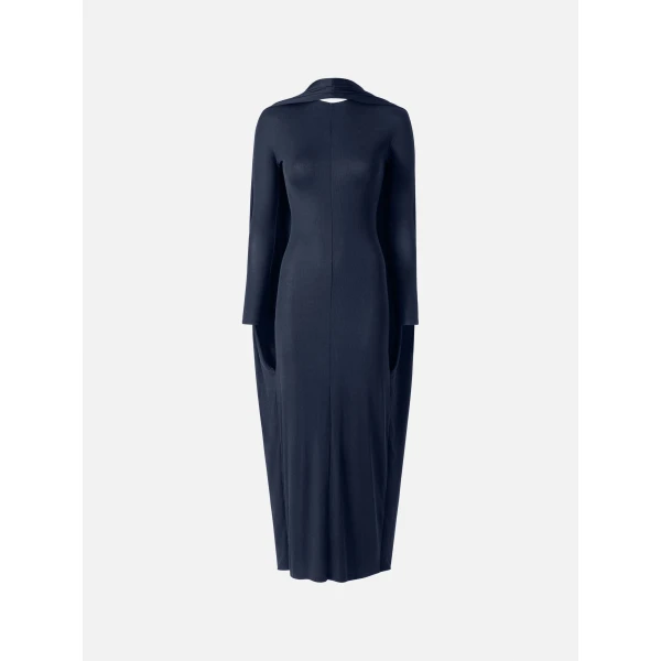 JACQUEMUS The Joya Dress in Dark Navy, view 6