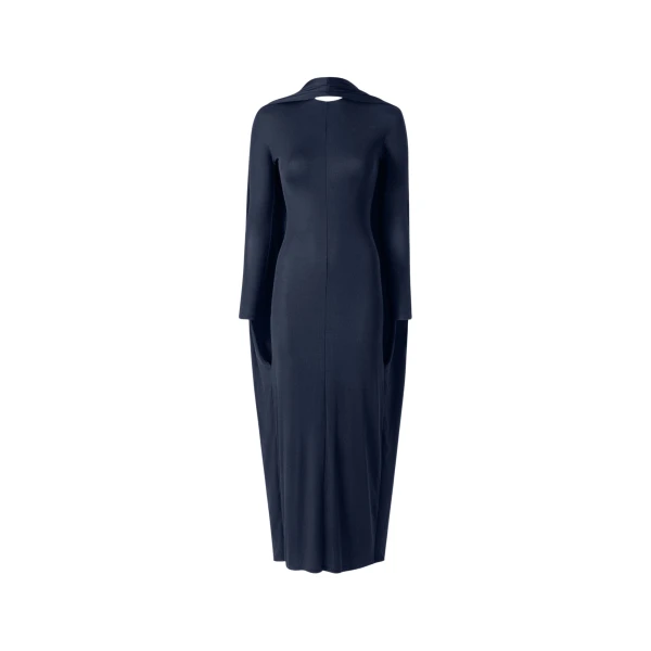 JACQUEMUS The Joya Dress in Dark Navy