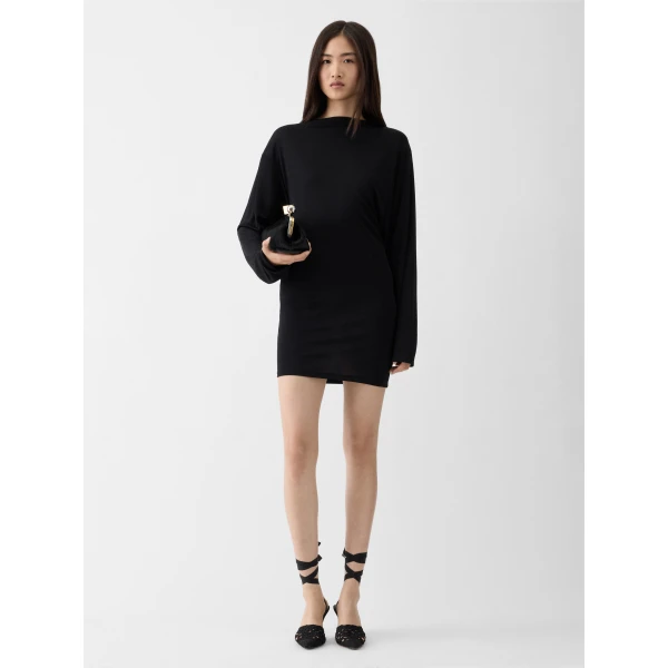 JACQUEMUS The Mistral Dress in Black, view 2