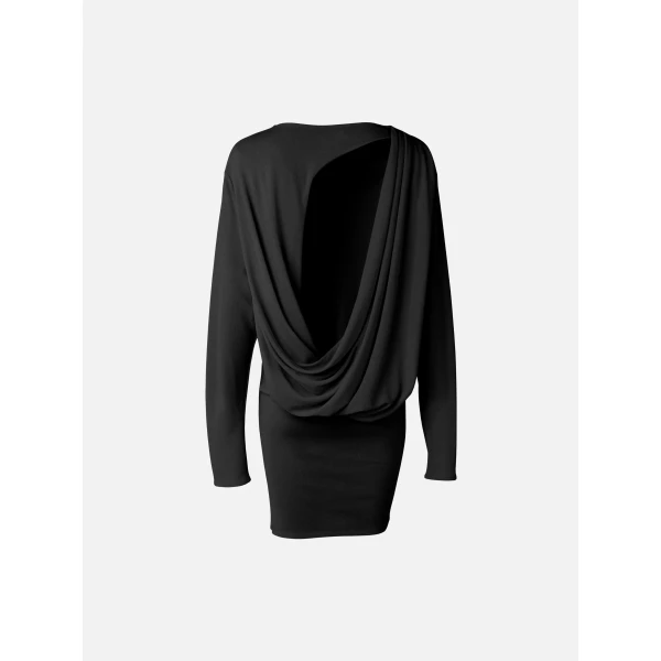 JACQUEMUS The Mistral Dress in Black, view 7