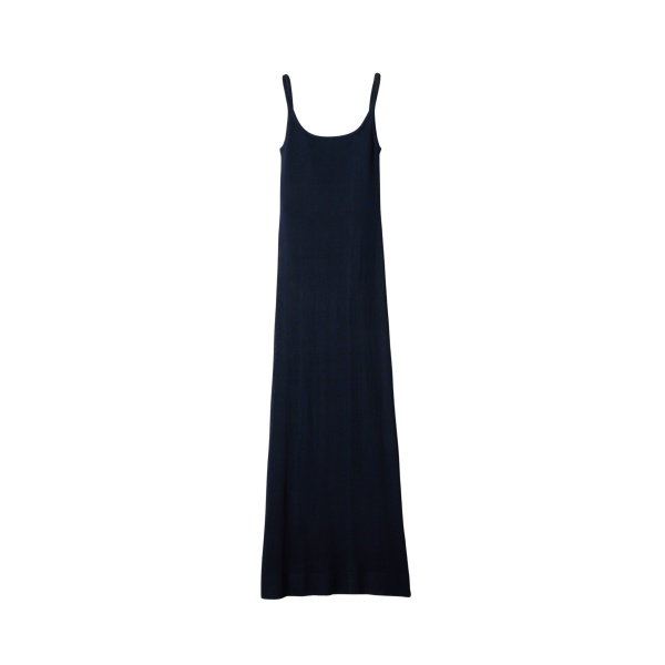 JACQUEMUS The Nodo Midi Dress in Navy