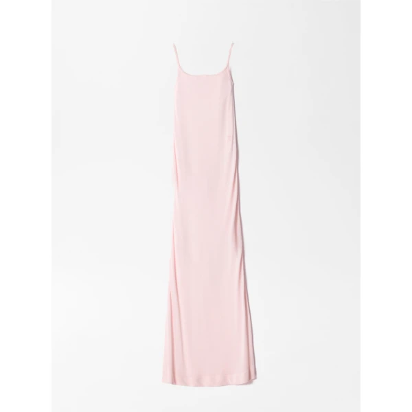 JACQUEMUS The Nodo Midi Dress in Pink, view 6