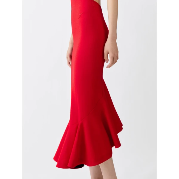 JACQUEMUS The Palmier Dress in Red, view 4