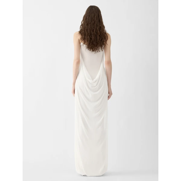 JACQUEMUS The Plumetis Knit Dress in Off-White, view 3