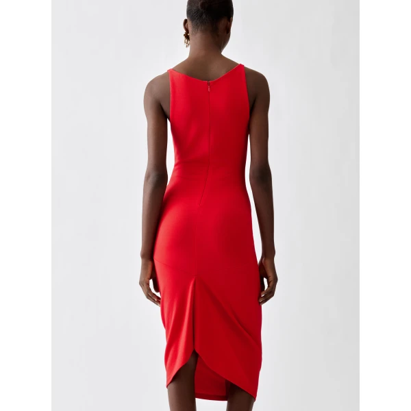 JACQUEMUS The Regata Dress in Red, view 4