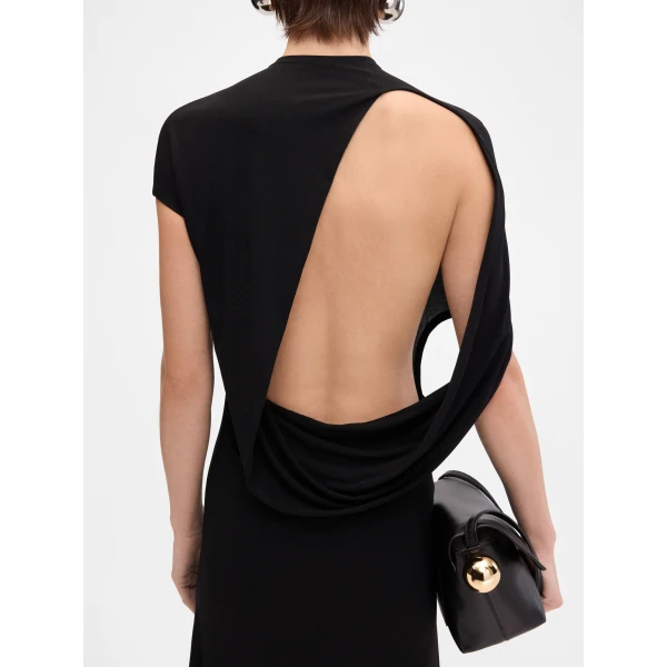 JACQUEMUS The Salerno Dress in Black, view 5