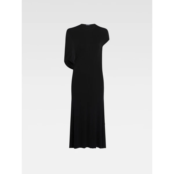 JACQUEMUS The Salerno Dress in Black, view 6