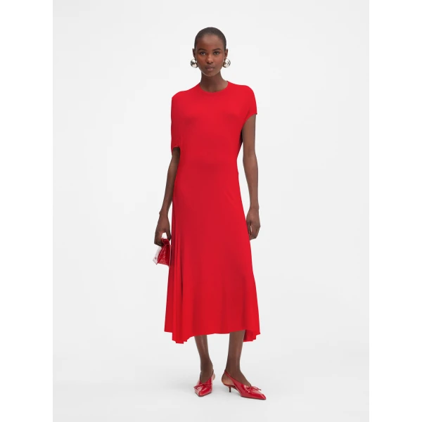 JACQUEMUS The Salerno Dress in Red, view 2