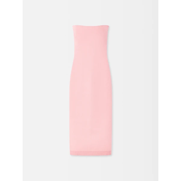 JACQUEMUS The Sera Knit Dress in Pink, view 6