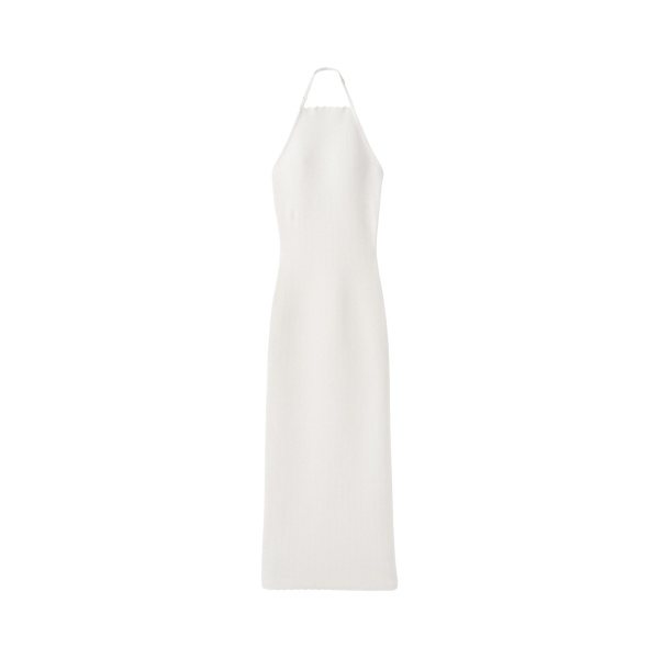 JACQUEMUS The Tablier Knit Dress in Off-White