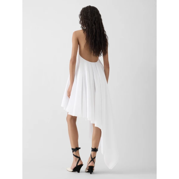 JACQUEMUS The Triangle Mini Dress in White, view 3