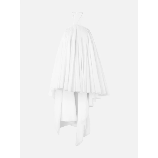 JACQUEMUS The Triangle Mini Dress in White, view 6