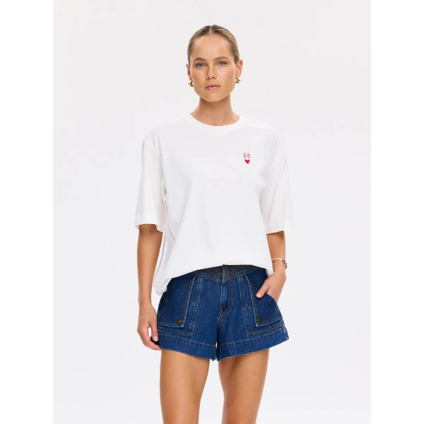 Kivari Amore Tee in Ivory Top, view 2