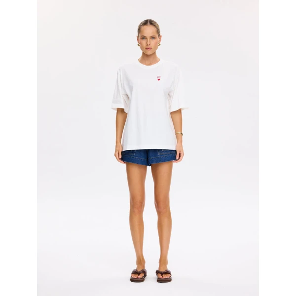 Kivari Amore Tee in Ivory Top, view 3