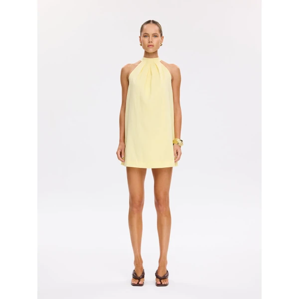 Kivari Arlette Mini Dress in Butter, view 2