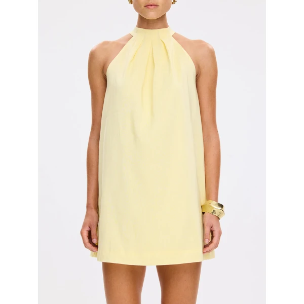 Kivari Arlette Mini Dress in Butter, view 6