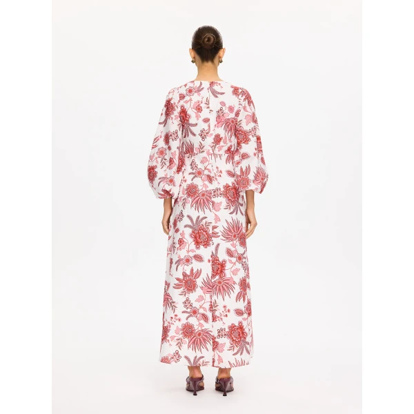 Kivari Bailey Maxi Dress in Red, view 4