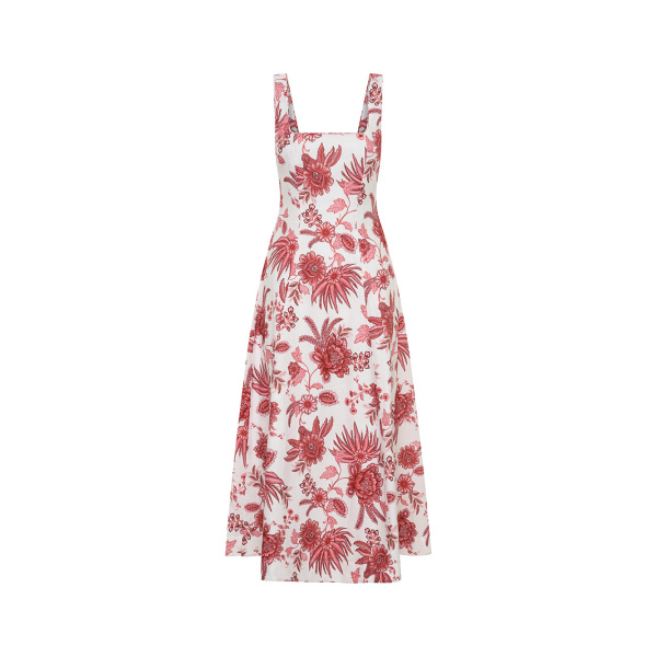 Kivari Bailey Midi Dress in Red