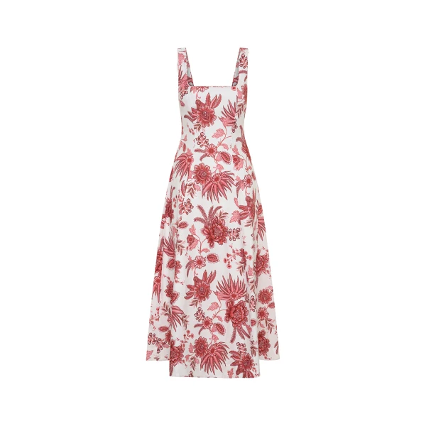 Kivari Bailey Midi Dress in Red