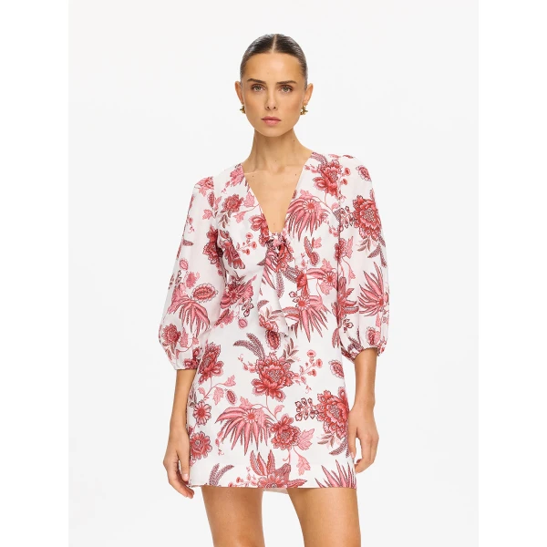 Kivari Bailey Mini Dress in Red, view 2