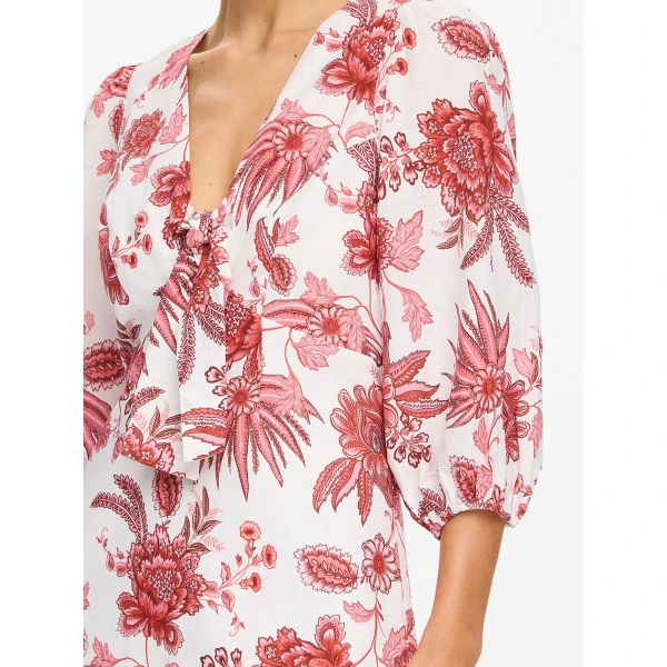 Kivari Bailey Mini Dress in Red, view 6