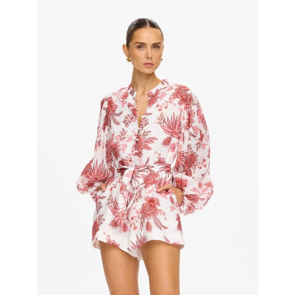 Kivari Bailey Playsuit in Red, view 2
